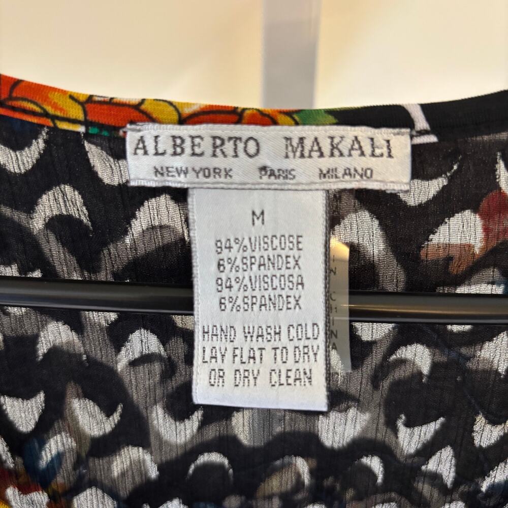 Alberto Makali EUC Women's Cutout Textured Tank Colorful Size M - Picture 2 of 4